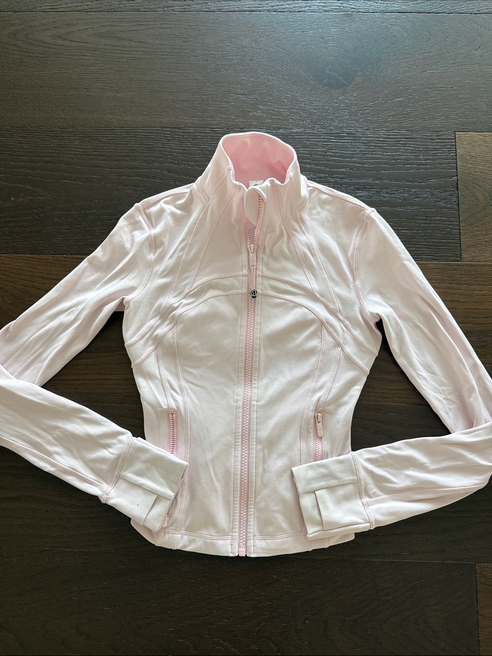 lululemon athletica Light Pink Fitted Zip-Up Jacket